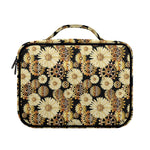 Steampunk Chamomile Pattern Print Briefcase Bible Bag