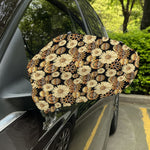 Steampunk Chamomile Pattern Print Car Side Mirror Covers