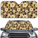 Steampunk Chamomile Pattern Print Car Windshield Sun Shade