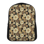 Steampunk Chamomile Pattern Print Casual Backpack