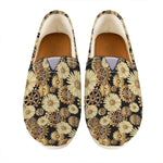 Steampunk Chamomile Pattern Print Casual Shoes