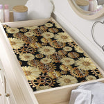 Steampunk Chamomile Pattern Print Changing Pad Cover