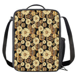 Steampunk Chamomile Pattern Print Crossbody Lunch Bag