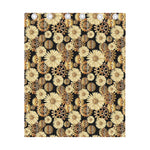Steampunk Chamomile Pattern Print Curtain