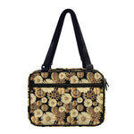 Steampunk Chamomile Pattern Print Double Strap Bible Bag