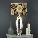 Steampunk Chamomile Pattern Print Drum Lamp Shade