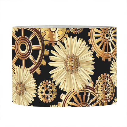 Steampunk Chamomile Pattern Print Drum Lamp Shade