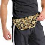 Steampunk Chamomile Pattern Print Fanny Pack