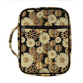 Steampunk Chamomile Pattern Print Front Pocket Bible Bag