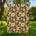 Steampunk Chamomile Pattern Print Garden Flag