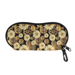 Steampunk Chamomile Pattern Print Glasses Case