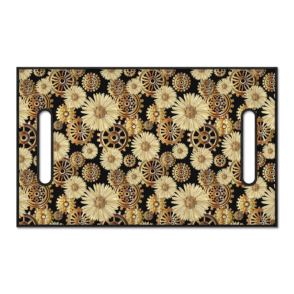Steampunk Chamomile Pattern Print Golf Cart Seat Cover