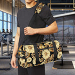 Steampunk Chamomile Pattern Print Gym Bag