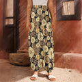 Steampunk Chamomile Pattern Print Harem Pants