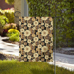 Steampunk Chamomile Pattern Print House Flag
