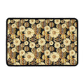 Steampunk Chamomile Pattern Print Kitchen Mat