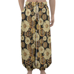 Steampunk Chamomile Pattern Print Lantern Pants