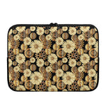 Steampunk Chamomile Pattern Print Laptop Sleeve