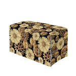 Steampunk Chamomile Pattern Print Leather Tissue Box Cover