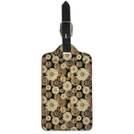 Steampunk Chamomile Pattern Print Luggage Tag
