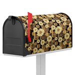 Steampunk Chamomile Pattern Print Mailbox Cover