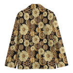 Steampunk Chamomile Pattern Print Men's Blazer