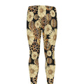 Steampunk Chamomile Pattern Print Men's Leggings
