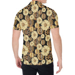 Steampunk Chamomile Pattern Print Men's Shirt
