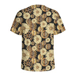 Steampunk Chamomile Pattern Print Men's Sports T-Shirt