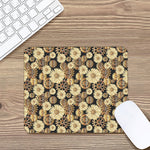 Steampunk Chamomile Pattern Print Mouse Pad