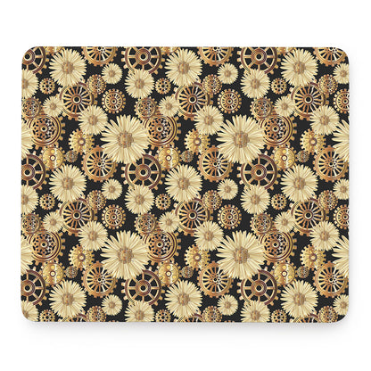 Steampunk Chamomile Pattern Print Mouse Pad