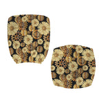 Steampunk Chamomile Pattern Print Office Chair Cover