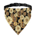 Steampunk Chamomile Pattern Print Over The Collar Dog Bandana