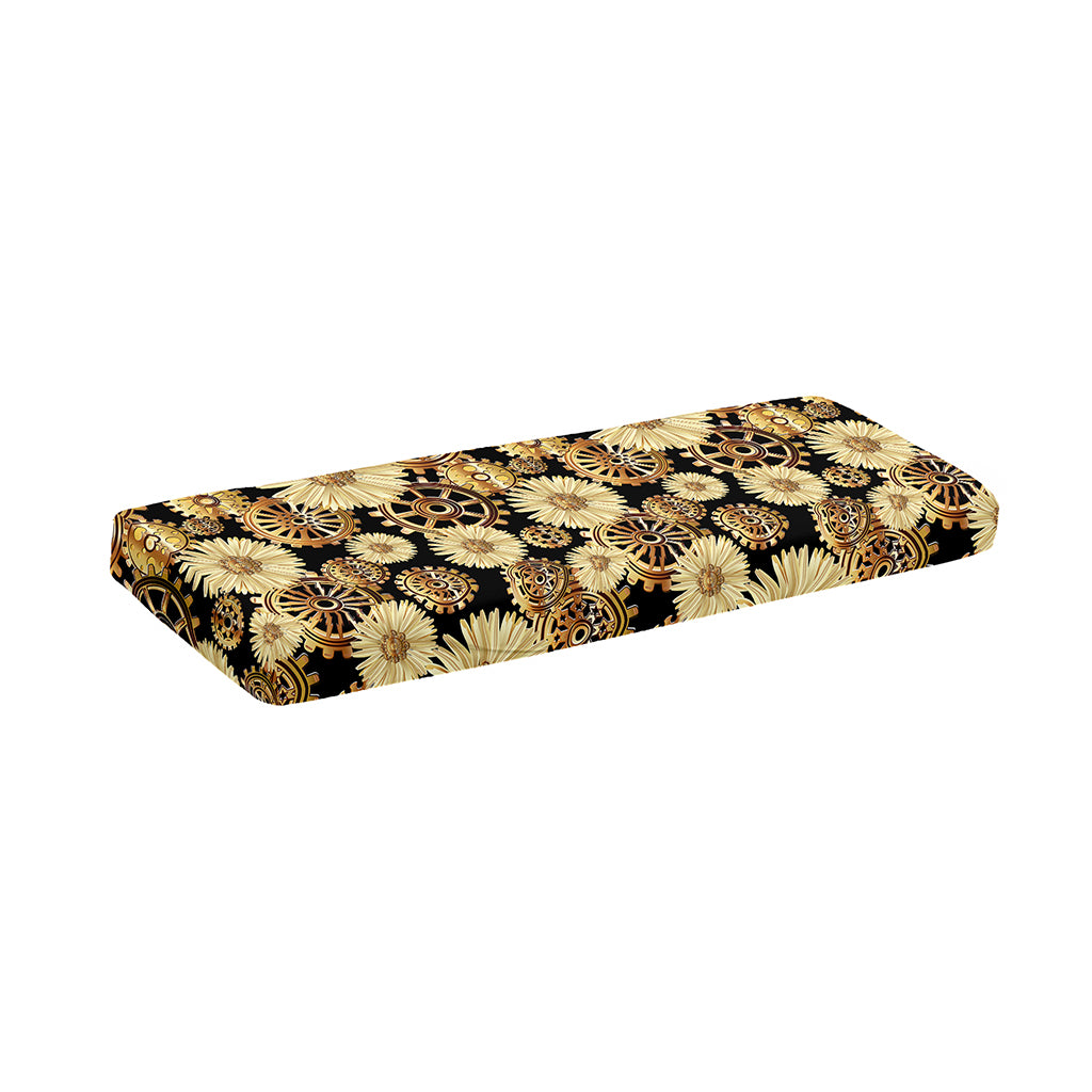 Steampunk Chamomile Pattern Print Piano Keyboard Cover