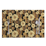 Steampunk Chamomile Pattern Print Placemat
