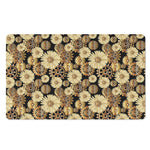 Steampunk Chamomile Pattern Print Polyester Doormat