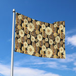 Steampunk Chamomile Pattern Print Polyester Flag