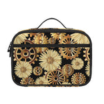 Steampunk Chamomile Pattern Print Portable Lunch Bag