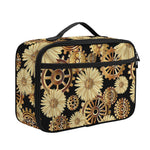 Steampunk Chamomile Pattern Print Portable Lunch Bag