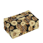 Steampunk Chamomile Pattern Print Rectangle Tissue Box Cover