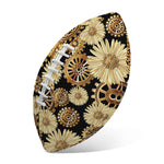 Steampunk Chamomile Pattern Print Rugby Ball