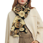 Steampunk Chamomile Pattern Print Scarf