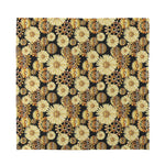 Steampunk Chamomile Pattern Print Silk Bandana