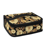 Steampunk Chamomile Pattern Print Small Lunch Bag