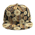 Steampunk Chamomile Pattern Print Snapback Cap