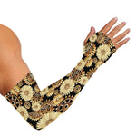 Steampunk Chamomile Pattern Print Sun Protection Arm Sleeves