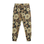 Steampunk Chamomile Pattern Print Sweatpants