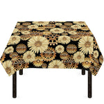 Steampunk Chamomile Pattern Print Tablecloth