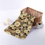 Steampunk Chamomile Pattern Print Towel