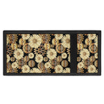 Steampunk Chamomile Pattern Print Trifold Wallet